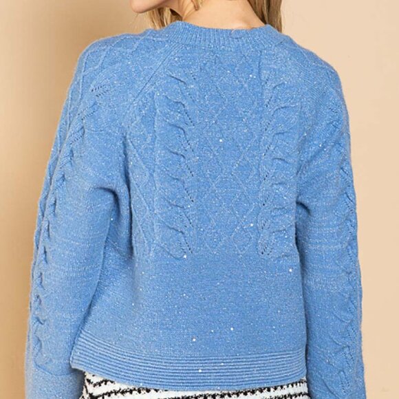 Cornflower Blue Cardigan - Picture 4 of 12